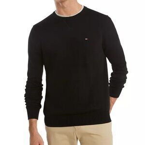TOMMY HILFIGER Men's Black Crew Neck Sweater